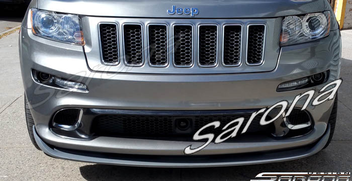 Custom Jeep Grand Cherokee  SUV/SAV/Crossover Front Add-on Lip (2011 - 2016) - $490.00 (Part #JP-003-FA)